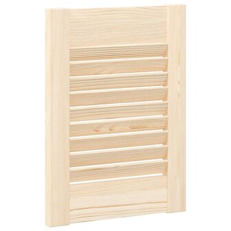Kastdeur met lamellen 39,5x29,5 cm massief grenenhout 7