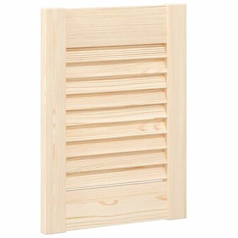 Kastdeuren met lamellen 4 st 39,5x29,5 cm massief grenenhout 4