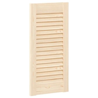 Kastdeuren met lamellen 2 st 61,5x29,5 cm massief grenenhout 4