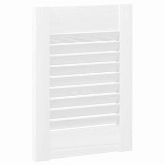Kastdeuren louvredesign 4 st 39,5x29,5 cm wit 8