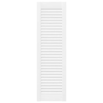 Kastdeuren louvredesign 2 st 99x29,5 cm wit 4