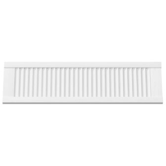 Kastdeuren louvredesign 2 st 99x29,5 cm wit 5