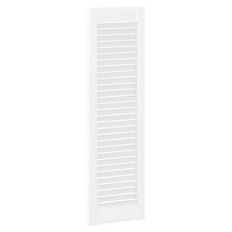 Kastdeuren louvredesign 2 st 99x29,5 cm wit 7