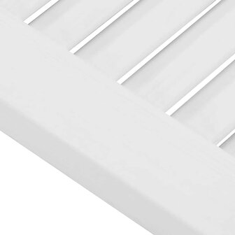 Kastdeuren louvredesign 2 st 99x29,5 cm wit 8