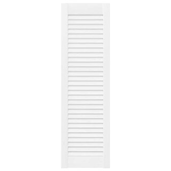Kastdeuren louvredesign 4 st 99x29,5 cm wit 4