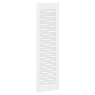 Kastdeuren louvredesign 4 st 99x29,5 cm wit 7