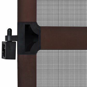 Hordeur met scharnieren bruin 120 x 240 cm 7