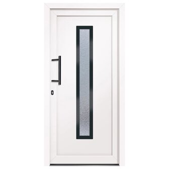 Voordeur 108x200 cm PVC wit 3