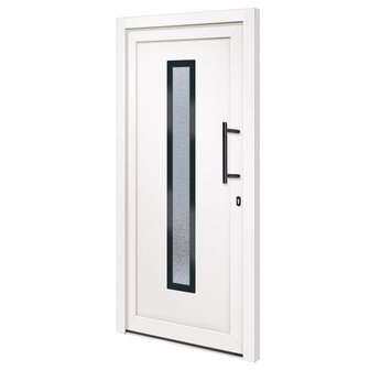 Voordeur 98x208 cm PVC wit 2