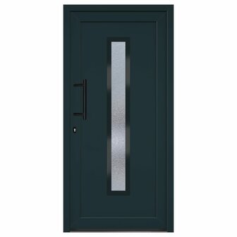 Voordeur 98x200 cm PVC antracietkleurig 3