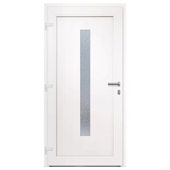 Voordeur 98x200 cm PVC antracietkleurig 5