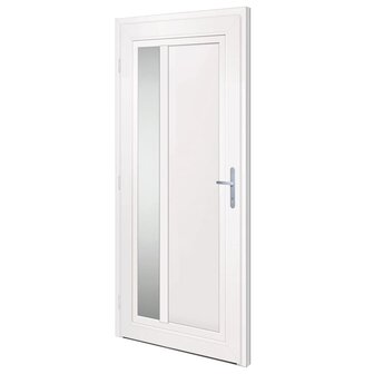 Voordeur 98x208 cm PVC wit 4