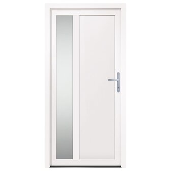 Voordeur 98x200 cm PVC wit 3
