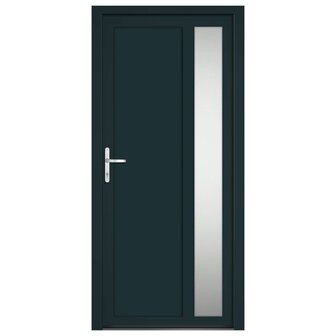 Voordeur 98x208 cm PVC antracietkleurig 3