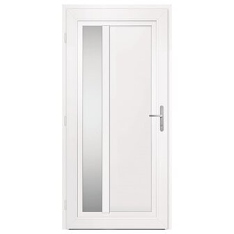Voordeur 98x208 cm PVC antracietkleurig 4