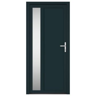 Voordeur 98x208 cm PVC antracietkleurig 3