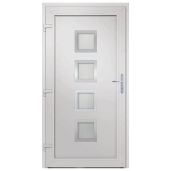 Voordeur 98x190 cm PVC wit 4