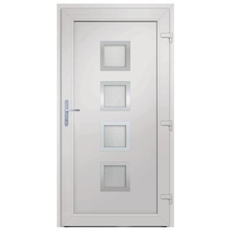 Voordeur 98x208 cm PVC wit 5