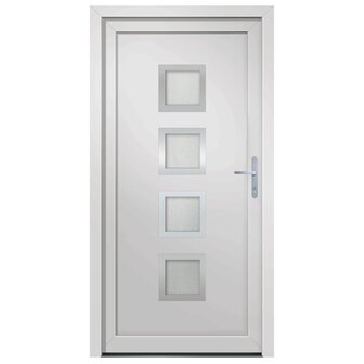 Voordeur 108x208 cm PVC wit 3