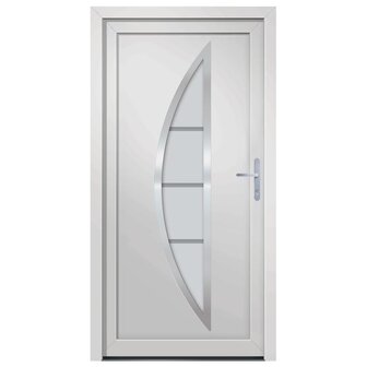 Voordeur 98x190 cm PVC wit 3