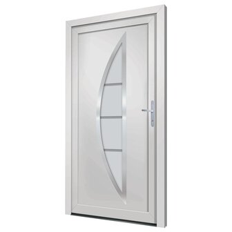 Voordeur 98x208 cm PVC wit 4