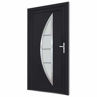 Voordeur 98x190 cm PVC antracietkleurig 4