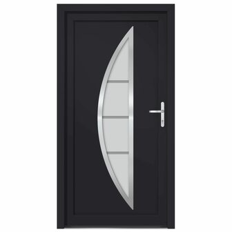 Voordeur 108x200 cm PVC antracietkleurig 3