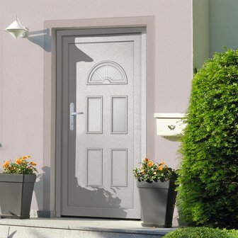 Voordeur 98x208 cm PVC wit 1