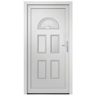 Voordeur 88x208 cm PVC wit 3
