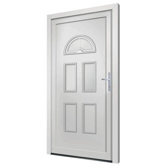 Voordeur 88x208 cm PVC wit 4