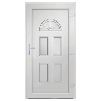 Voordeur 88x208 cm PVC wit 5