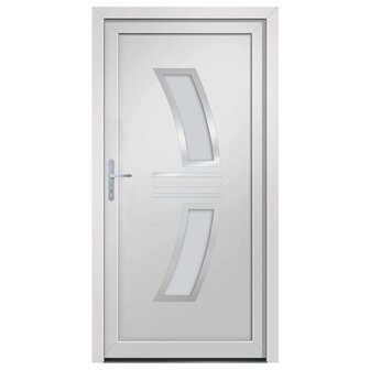 Voordeur 88x200 cm PVC wit 3