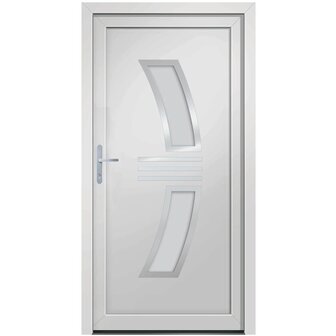 Voordeur 98x200 cm PVC wit 3
