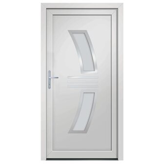 Voordeur 108x208 cm PVC wit 3