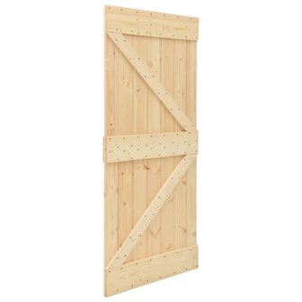 Deur 80x210 cm massief grenenhout 3