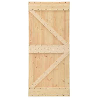 Deur 90x210 cm massief grenenhout 2