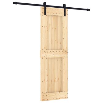 Schuifdeur met beslag 70x210 cm massief grenenhout 2