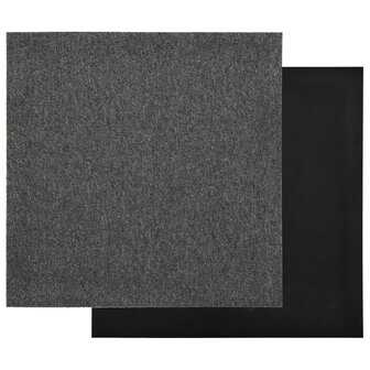 Tapijttegels 20 st 5 m&sup2; 50x50 cm antraciet 4
