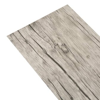 Vloerplanken zelfklevend 5,02 m&sup2; 2 mm PVC washed eiken  2