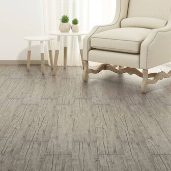 Vloerplanken zelfklevend 5,02 m&sup2; 2 mm PVC washed eiken  4