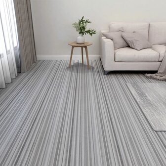 Vloerplanken 20 st zelfklevend 1,86 m&sup2; PVC lichtgrijs 1