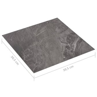 Vloerplanken 20 st zelfklevend 1,86 m&sup2; PVC zwart patroon 8