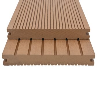 Terrasplanken met accessoires 16 m&sup2; 2,2 m massief HKC teak 2