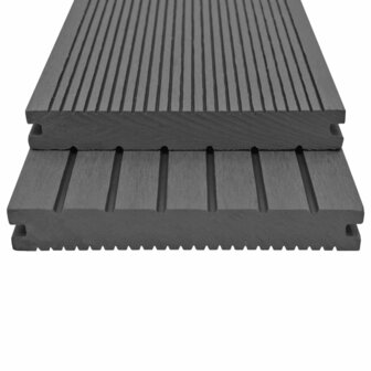 Terrasplanken met accessoires 10 m&sup2; 4 m massief HKC grijs 2