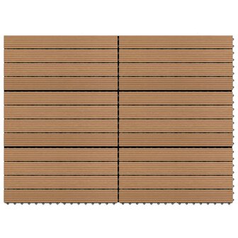 Terrastegels 6 st 60x30 cm 1,08 m&sup2; HKC bruin 1