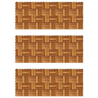 Terrastegels 30 x 30 cm Acacia set van 30 1