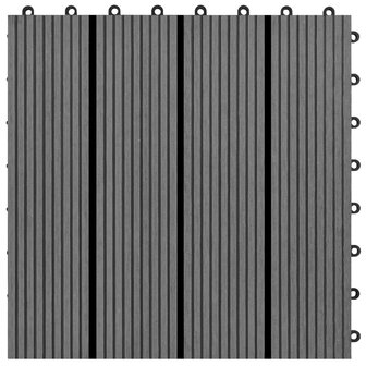 22 st Terrastegels 30x30 cm 2 m&sup2; HKC grijs 5