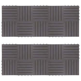 Terrastegels 20 st 30x30 cm massief acaciahout greywash 1