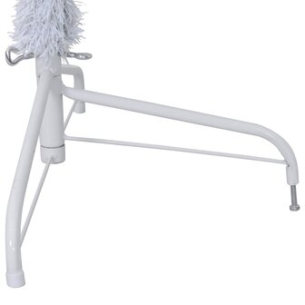 Kunstkerstboom met standaard half 180 cm PVC wit 8