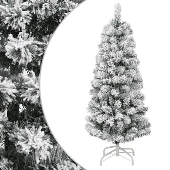Kunstkerstboom met scharnieren en sneeuw 120 cm 1